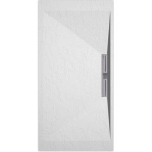 Sanifun douchebak Stone Side White Slate 90 x 80 S.