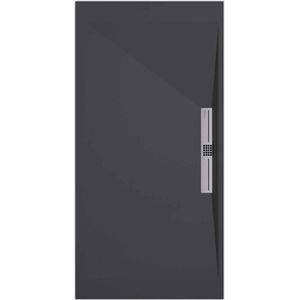 Sanifun douchebak Stone Side Anthraciet Smooth 1600 x 900 S