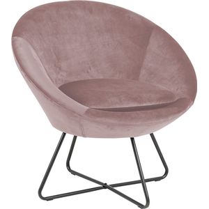 Velvet Fauteuil Lucena Dusty Rose