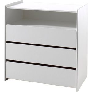 Commode 3 Lades Lux Wit