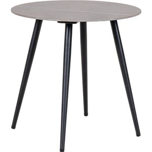 Bijzettafel Ø 45 cm Einar Keramiek Grijs