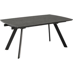 Verlengbare Eettafel 160-240 cm Esmee Keramiek Zwart