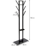 Milton & Oldbrook Staande Kapstok Stuttgart Zwart