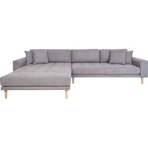 Hoekbank Milo Lounge Sofa Links Licht Grijs