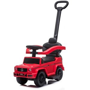 COSTWAY Mercedes Benz Glijauto, 3-in-1 glijbaan met zonnedak, opbergruimte en afneembare beschermbeugel en duwstang, glijvoertuig met motorgeluid en claxon, voor kinderen vanaf 1 jaar (wit COSTWAY Mercedes Benz Glijauto, 3-in-1 glijbaan met zonnedak, opbergruimte en afneembare beschermbeugel en duwstang, glijvoertuig met motorgeluid en claxon, voor kinderen vanaf 1 jaar (wit