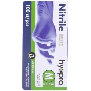 EHBO Handschoenen - Blauw - Natril - Poedervrij - Niet Steriel - 100 Stuks
