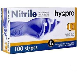Pharmex - Handschoenen - Blauw - Nitril - Poedervrij - 100 Stuks