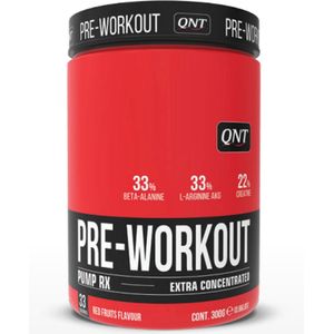 QNT Pre Workout Pump RX  (300gr, smaak: rode vruchten)