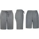 Milanoro - Korte Broeken - Donkergrijs - Sportieve Mannenshorts