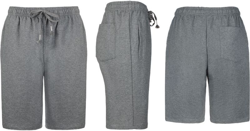 Milanoro - Korte Broeken - Donkergrijs - Sportieve Mannenshorts