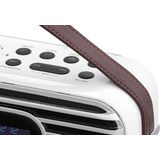 Vlectro - DAB+ Radio - Bluetooth - Retro Design - Kunstleder Draagriem