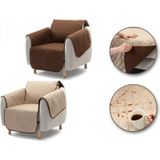 Waterafstotende Zetelbeschermer - Bruin-Beige - 3-zit