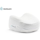 Wellhealth - Ergonomisch Kniekussen - 100% Memory Foam - Afneembare Hoes - 25,5 x 23 x 12,8 cm