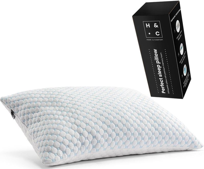 Perfect Sleep - Hoofdkussen - Wit - Memory Foam - 2 Stuks
