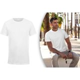 Milanoro - Extra Lange T-shirt - Wit - 100% Katoen
