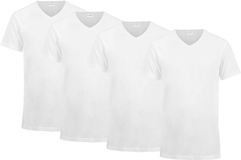 Milanoro - Extra Lange T-shirt - Wit - 100% Katoen