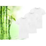 Bamboe T-shirts - Zwart - V-hals - 3 Stuks