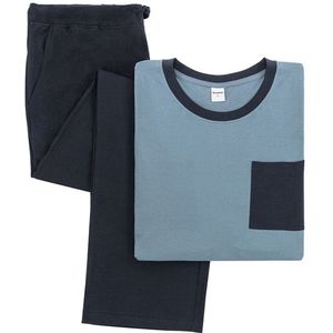 Milanoro - Katoenen Pyjama - Blauw - Heren