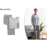 Katoenen pyjama voor heren - Blauw - M