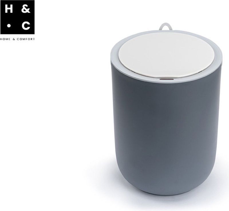 Home&Comfort - Sensor Prullenbak - Grijs - 8 Liter