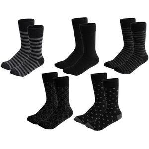 Milanoro - 10 Paar Herensokken - Zwart - Katoen