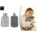 H&C Warmwaterkruik XXL - Zachte Pluche Hoes - Langdurige Warmte - Wasbare Hoes