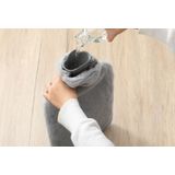 H&C Warmwaterkruik XXL - Zachte Pluche Hoes - Langdurige Warmte - Wasbare Hoes