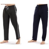 Milanoro - Set van 2 Joggingbroeken - Zwart/Grijs - Sportieve Comfort