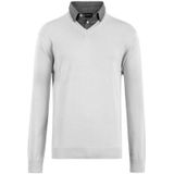 Herenpullover - Donkergrijs - Met Overhemdkraag