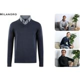 Herenpullover - Donkergrijs - Met Overhemdkraag