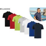 Elegante polo voor heren - Koningsblauw - S