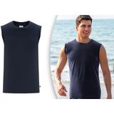 Milanoro - Mouwloze T-shirts - Donkerblauw - 100% Katoen