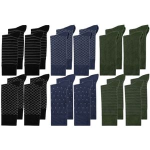 Bamboesokken - 12 Paar - Zacht - Met Motief - Voor Dames en Heren