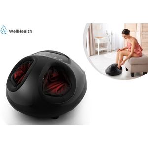 Wellhealth - Voetmassager - Zwart - Kunststof - 3 Massageprogramma's