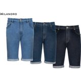 Milanoro - Jeansshort - Lichtblauw - Katoenmix
