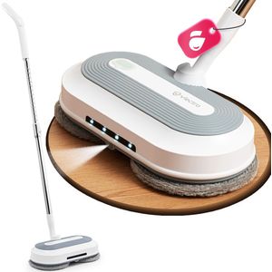 Vlectro - Draadloze Elektrische Vloerreiniger - Roterende Dweil - Wit - Accu