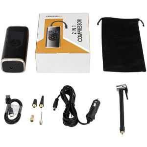 Luchtcompressor - 3-in-1 - Draagbaar - Met Opbergtasje