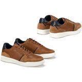 Casual schoenen - Cognac - Leren Herensneakers