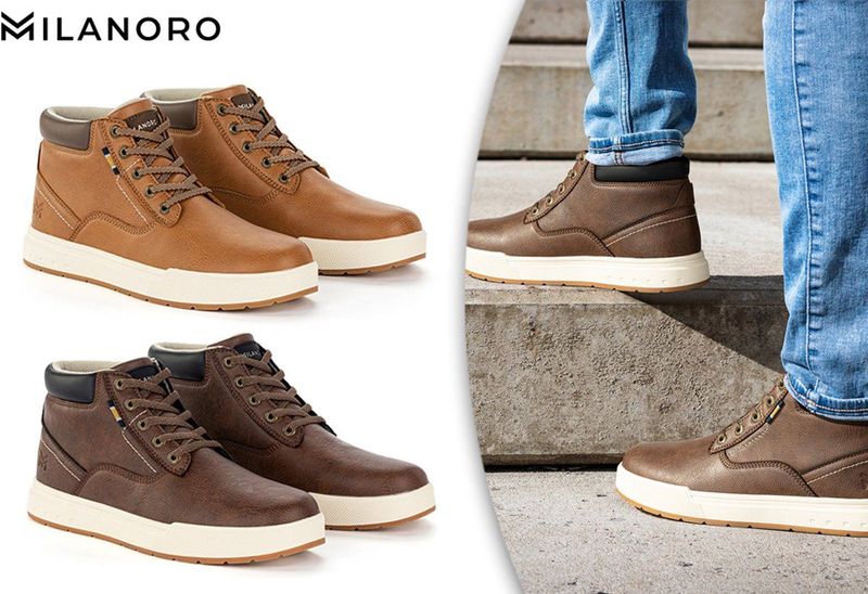 Milanoro - Sneakers - Cognac - Heren