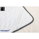 H&C Antibacteriële Matrasbeschermer - 160 x 200 cm - Microban Technologie - Soft Touch & Anti-huisstofmijt