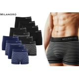 Milanoro - Boxershorts - Blauw - 4 Stuks - Naadloos en Comfortabel