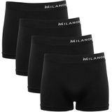 Milanoro - Boxershorts - Blauw - 4 Stuks - Naadloos en Comfortabel