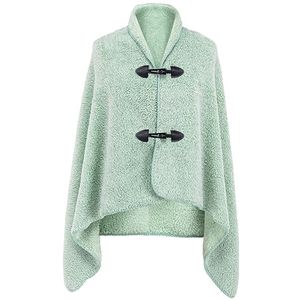 Poncho - Groen - Zachte en Warme Poncho voor Alle Seizoenen
