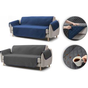 Waterafstotende Zetelbeschermer - Blauw-grijs - 2-zit