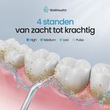 Wellhealth - F500 - Waterflosser - 350 ml - Inclusief 4 Opzetstukken