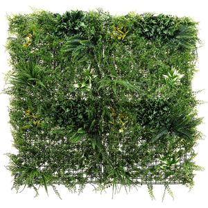 Foretti kunsthaag Evergreen - 100 x 100 cm - Voor binnen- en buitengebruik