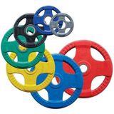 Body-Solid Gekleurde Olympische Rubber Halterschijf - Gewichten - Blauw - 2,5 kg