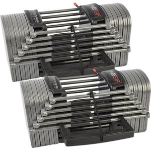 Powerblock Sport EXP - Verstelbare dumbbell Set - Gewichten - 1 tot 32 kg per hand - Set 5-70 PBSPSET2