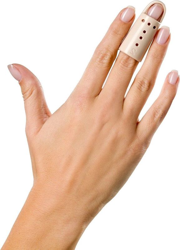 BraceID Vingerspalk | VingerBrace | Mallet Vinger | Beige - Maat 5.5