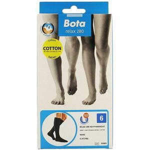 Bota Relax 280 - Korte Kous - Zwart - Katoen - Steunkousen